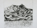 Big Sky - dry point etching
